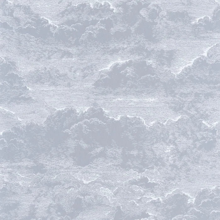 Songe Cloud Wallpaper - Blue/Grey - Discontinuing