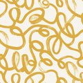 Squiggles Wallpaper - Ochre + White - Discontinuing