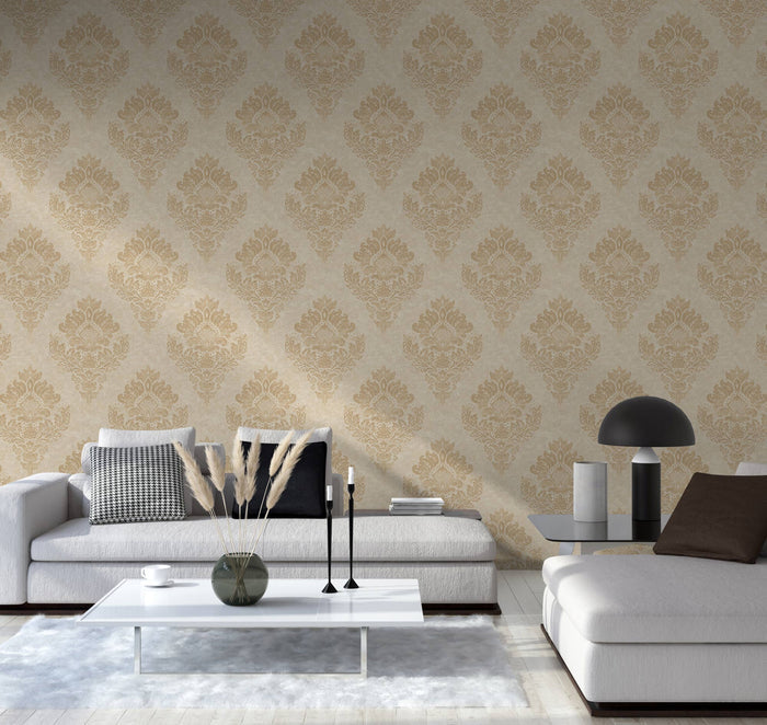 St. Petersberg Baroque Wallpaper - Gold