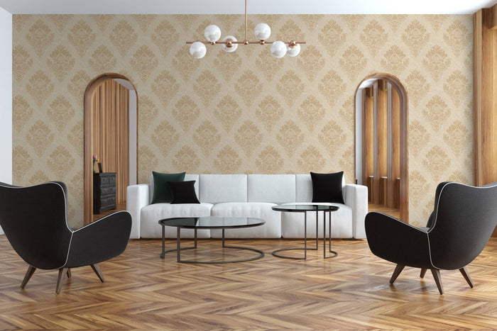 St. Petersberg Baroque Wallpaper - Gold