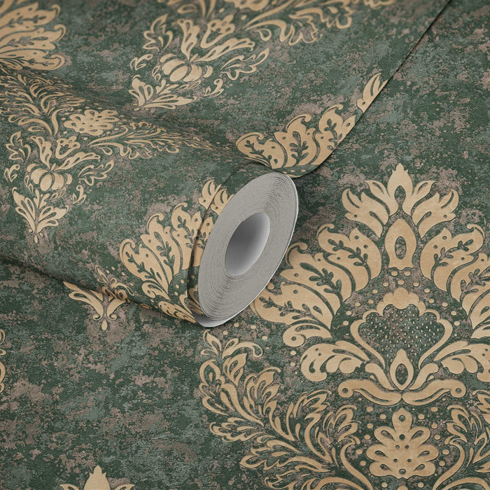 St. Petersberg Baroque Wallpaper - Green