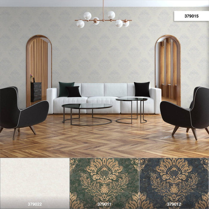 St. Petersberg Baroque Wallpaper - Ivory