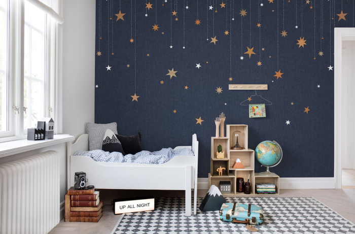Stargazing Mural - Blue
