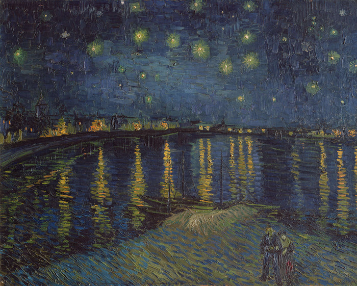 Starry Night Over The Rhone - Custom Sized Wallpaper Mural (per m2)