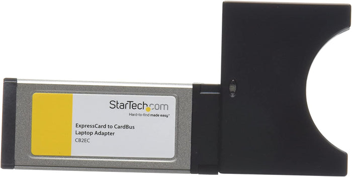StarTech ExpressCard to CardBus laptop adapter CB2EC with black and yellow label