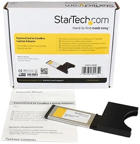 StarTech ExpressCard to CardBus laptop adapter with packaging and manual from Office Logix Shop