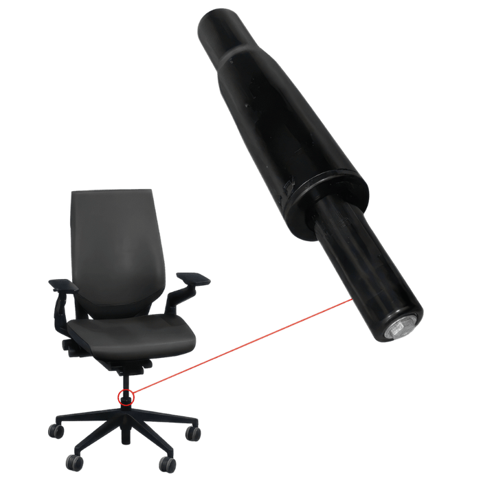 Steelcase Gesture office chair with compatible top-activated gas cylinder replacement