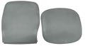 Steelcase Leap V2 refurbished chair seat and back cushion set in gray fabric