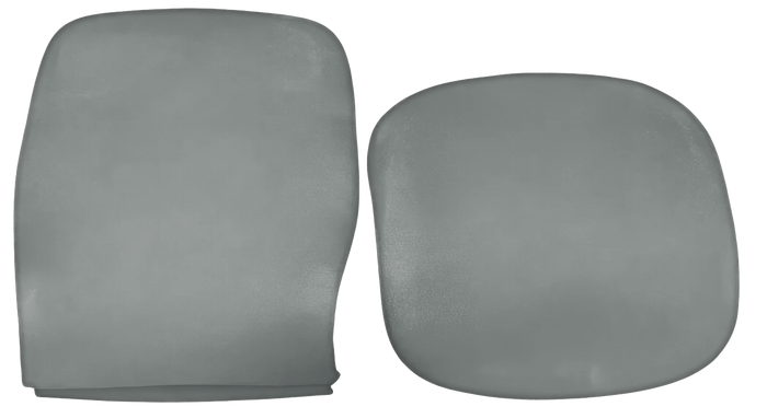 Steelcase Leap V2 refurbished chair seat and back cushion set in gray fabric