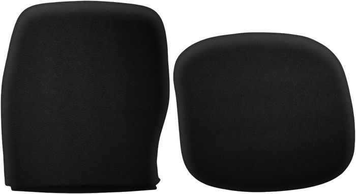 Steelcase Leap V2 refurbished chair seat and back in new black fabric, Office Logix Shop