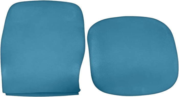 Steelcase Leap V2 refurbished seat and back cushion set in blue fabric