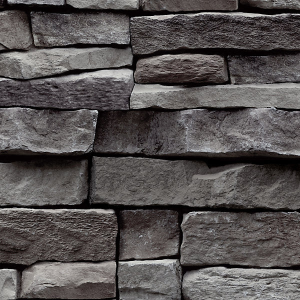 Stone Works Smooth Wallpaper - Dark