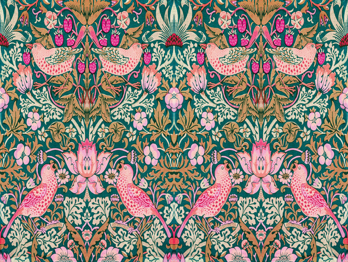 Strawberry Bandit - Custom Sized Wallpaper Mural (per m2)