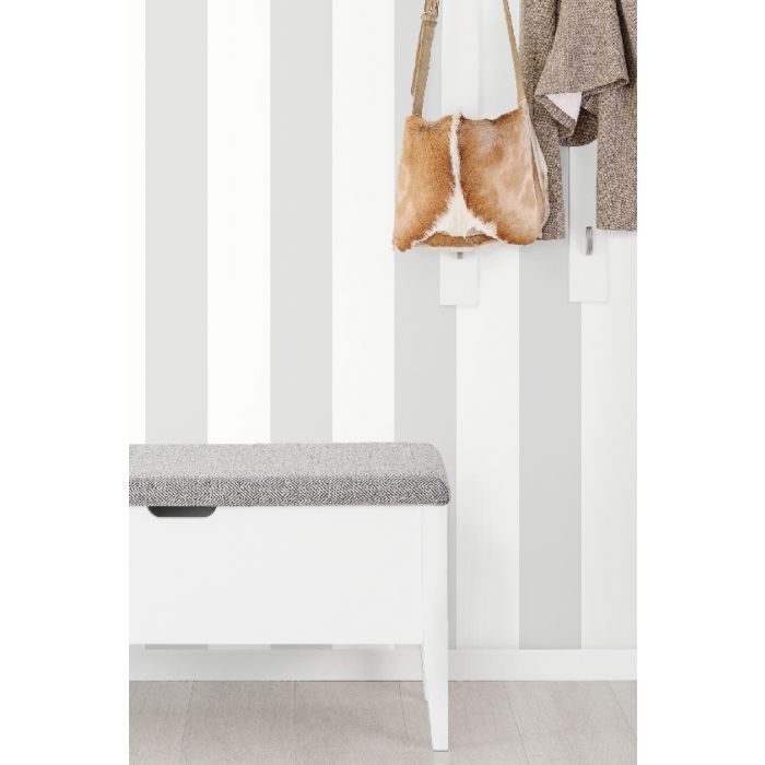 Stripes Wallpaper - Soft Grey/White