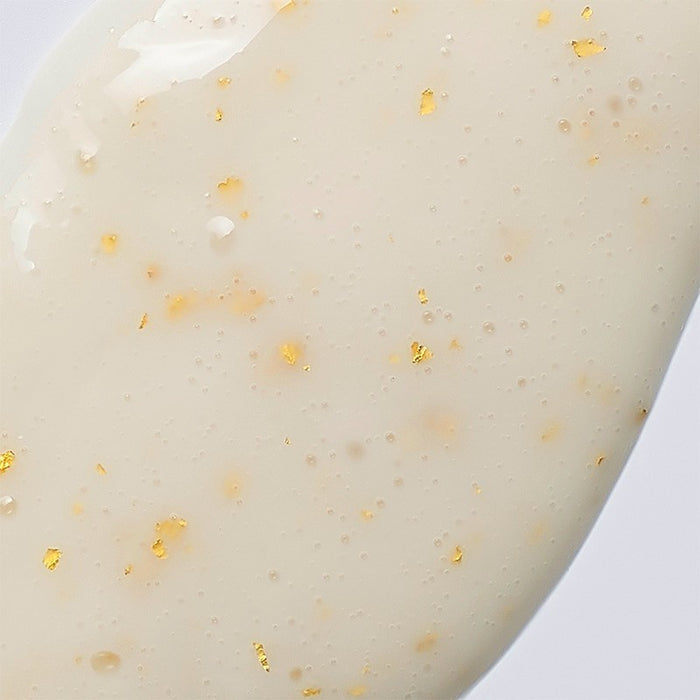 Shop Rescue Spa Sublime Gold Leave In Treatment cream texture with visible 24k gold flakes for hair nourishment