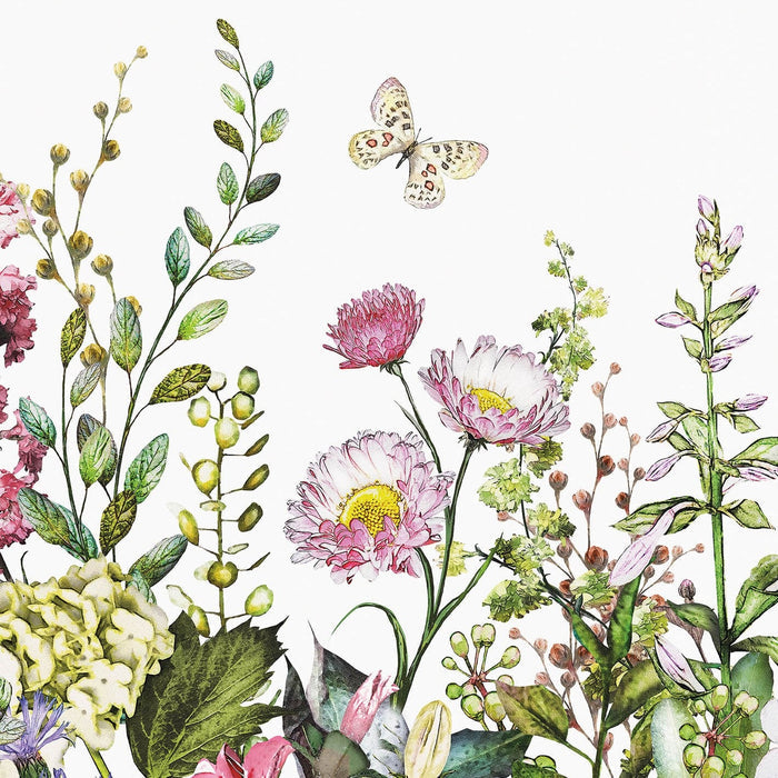 Summer Flowers - Wallpaper Mural  - Two Sizes
