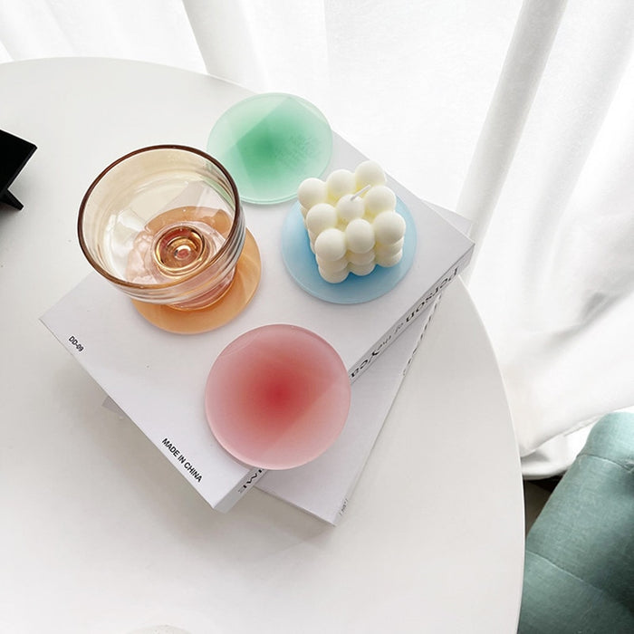 Sunset Frosted Acrylic Coasters-Letifly Lights and Decor