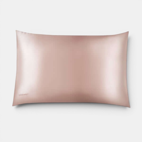 Sunset Pink Queen-Sized Silk Pillowcase