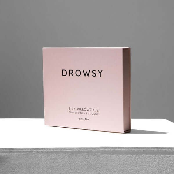 Sunset Pink Queen-Sized Silk Pillowcase