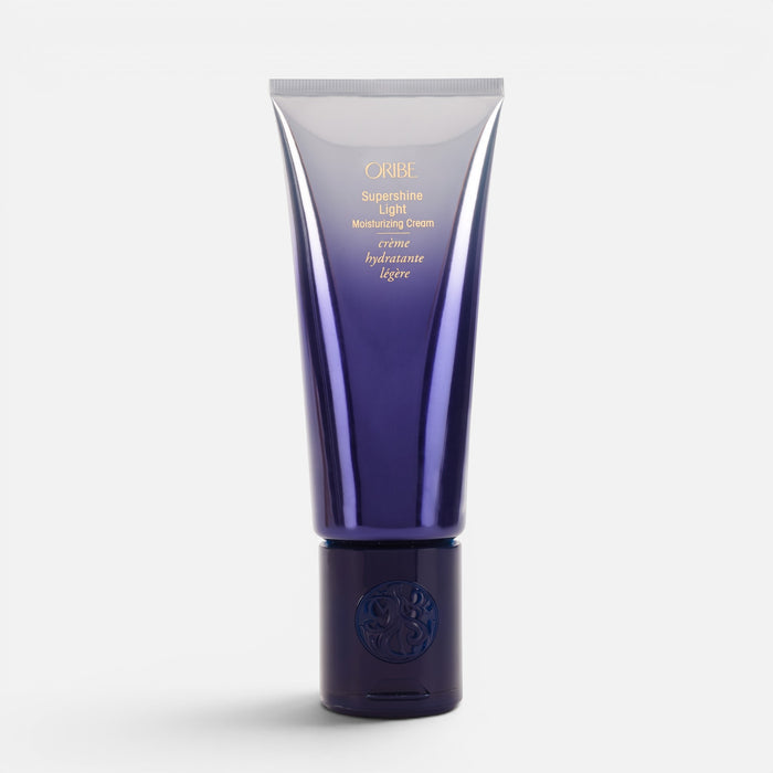 Shop Rescue Spa Oribe Supershine Light Moisturizing Cream in a purple gradient tube for fine to medium hair.