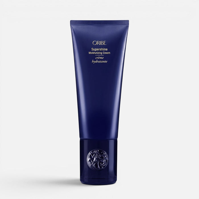 Shop Rescue Spa Oribe Supershine Moisturizing Cream in a dark blue squeeze tube for frizz control and hair shine.
