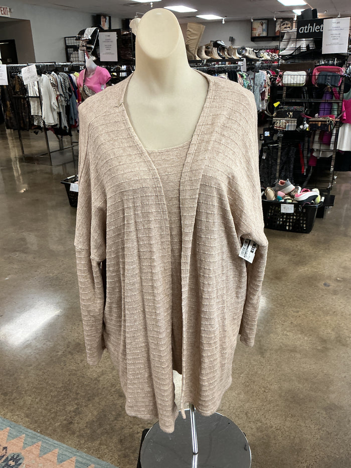 Sweater 2Pc By Dear Scarlett In Tan, Size:M