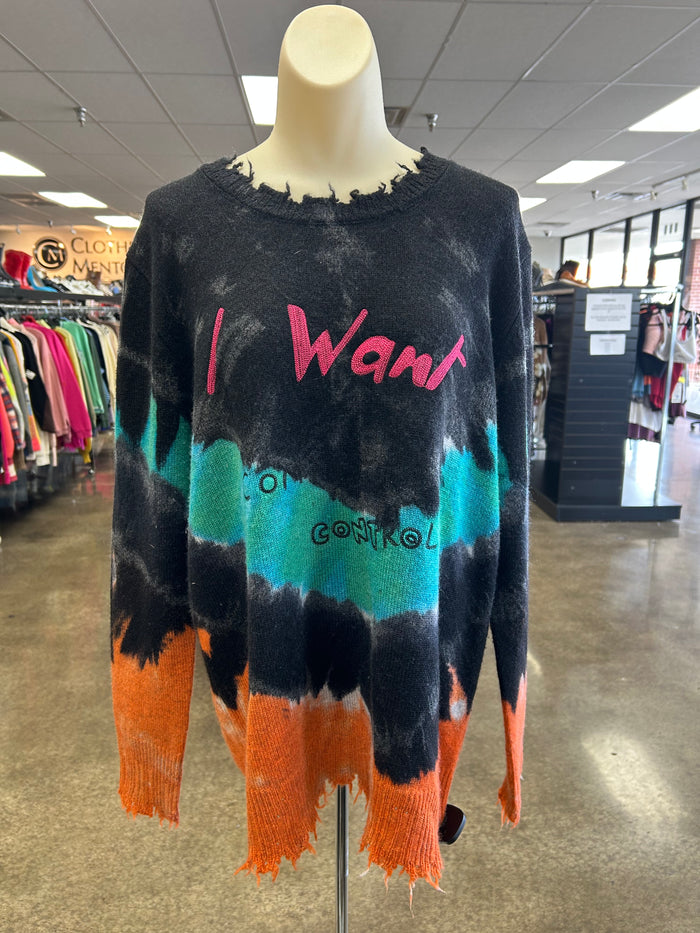 Sweater By Cma In Tie Dye Print, Size:S