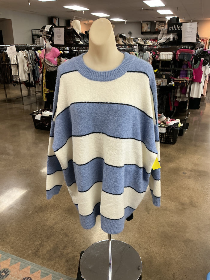 Sweater By Debut In Blue & White, Size:S