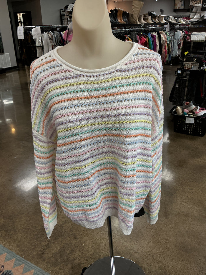 Sweater By Staccato In White, Size:L