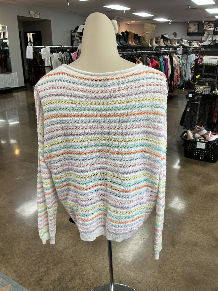 Sweater By Staccato In White, Size:L