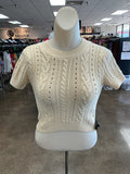 Sweater Ss By Free People In Cream, Size:Xs