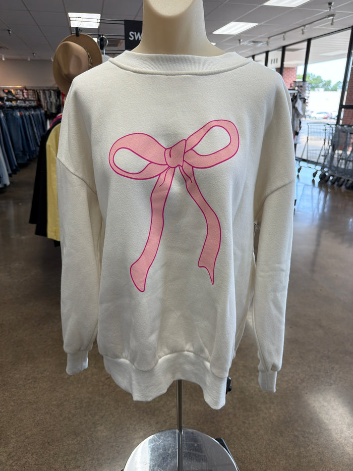 Sweatshirt Crewneck By Clothes Mentor In Cream, Size:S