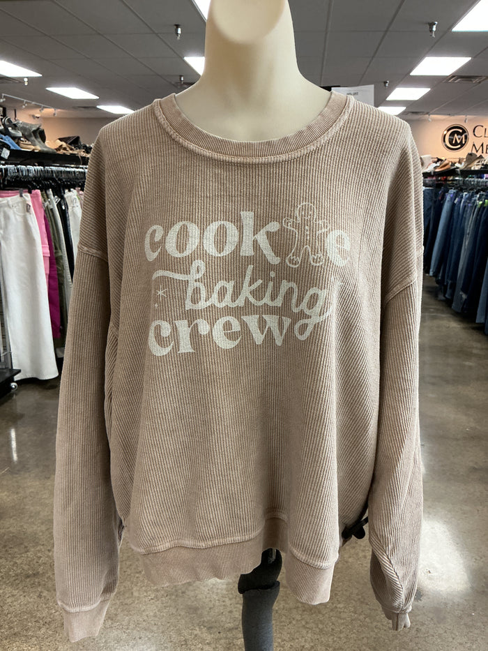 Sweatshirt Crewneck By Oat In Tan, Size:L