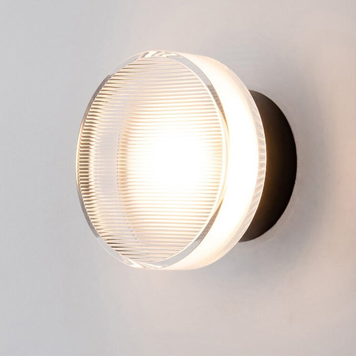 LED Wall Lamp Glass and Aluminum Light Plexy glass designer wall lamp modern