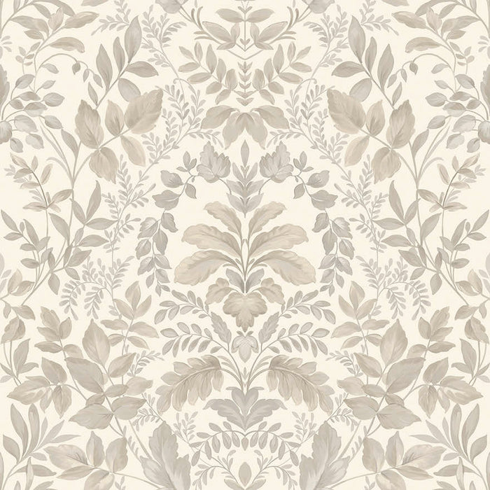 Tavira - Leafy Wonderland Wallpaper - Beige