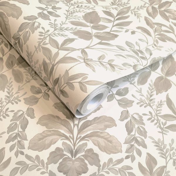 Tavira - Leafy Wonderland Wallpaper - Beige