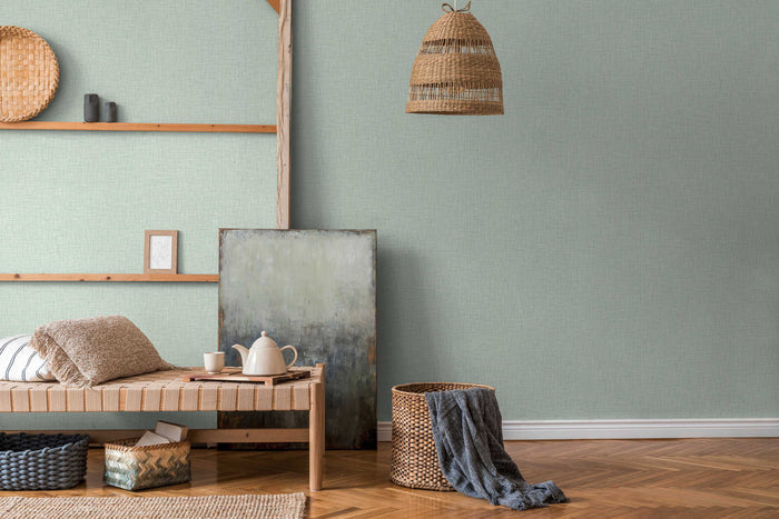 Textile Texture Wallpaper - Green