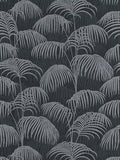 Textured Palm Silk Wallpaper - Black and Grey - Discontinuing