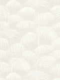 Textured Palm Silk Wallpaper - Cream and White - Discontinuing