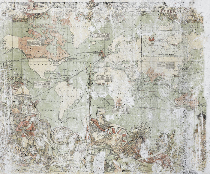 The British Empire - Custom Sized Wallpaper Mural (per m2)