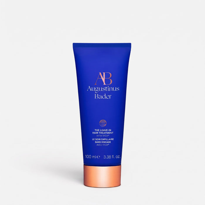 Shop Rescue Spa Augustinus Bader Leave-In Hair Treatment in a blue 100ml squeeze tube with a metallic copper cap.