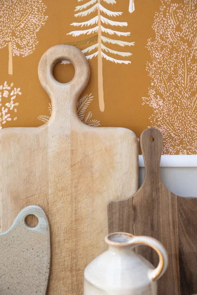 The Tree House Wallpaper - Ochre - Discontinung