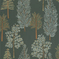 The Tree House Wallpaper - Vert Kaki - Discontinuing