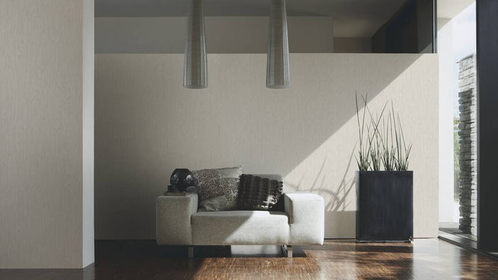 Versace Timber Wallpaper - Beige/Creme/White
