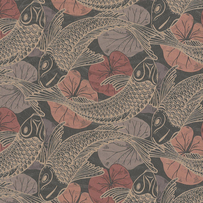 Tokyo Fish Bowl Wallpaper - Autumn Colours - Extra WIDE