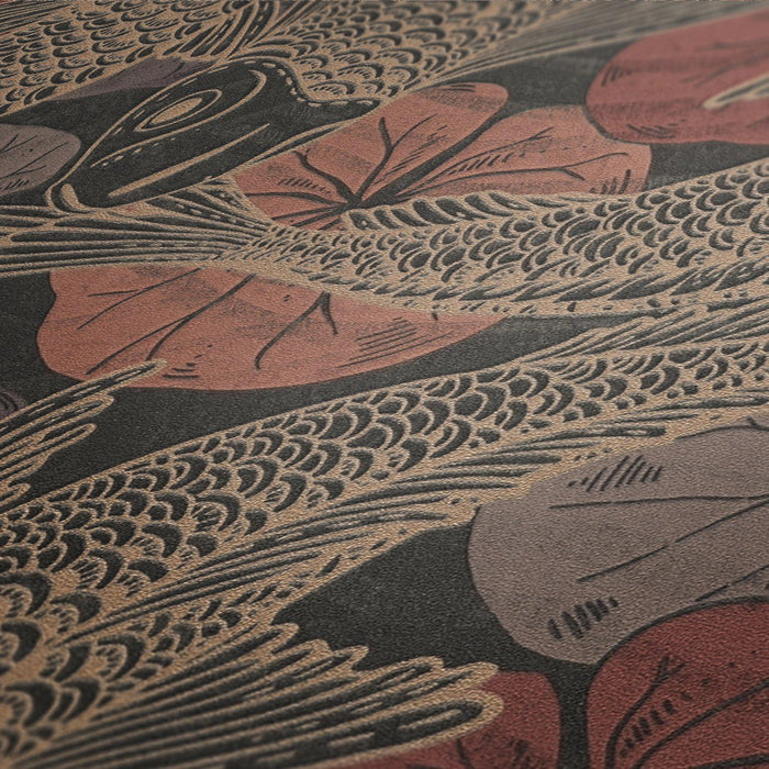 Tokyo Fish Bowl Wallpaper - Autumn Colours - Extra WIDE
