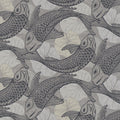 Tokyo Fish Bowl Wallpaper - Grey/Black - Discontinuing