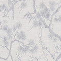 Tokyo Garden Wallpaper - Metallic/White