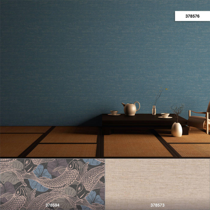 Tokyo Mio Coordinates Wallpaper - Blue/Metallic