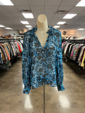 Top Ls By Anthropologie In Blue, Size:Xs